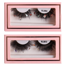 Glitzernde Wimpern mit natürlichem Look, perfekt für Weihnachtsfeiern, Halloween-Partys, Clubbesuche und den täglichen Gebrauch.