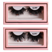 Elegantes Augen-Drama: Flauschige, dramatische Wimpern mit leichtem, hypoallergenem Material für wiederverwendbares, voluminöses Luxus-Make-up für