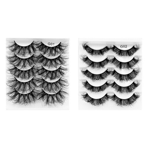 8D Volume Thick Soft Strip Kit, Χνουδωτές Ψεύτικες Βλεφαρίδες, Βελτιώστε την Φυσική σας