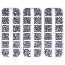 Eleve suas criações com pedras de cristal de vidro para um brilho inesquecível. Gemas com base plana e lados multifacetados para diversas