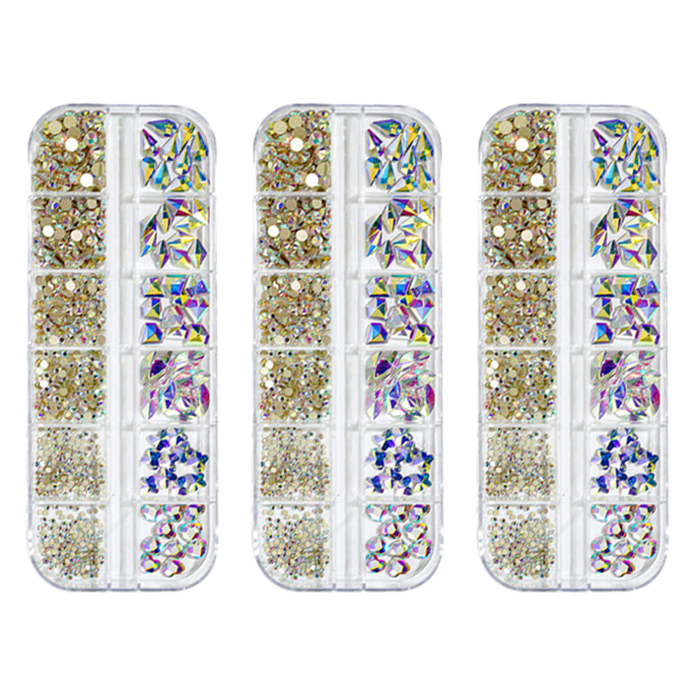 Crystal Colorful Rhinestones: Flatback Rhinestones, Nail Art Rhinestones, Ab Rhinestone, Wide Application, Pick-up Tools, Charming Decorations, K9 Gl