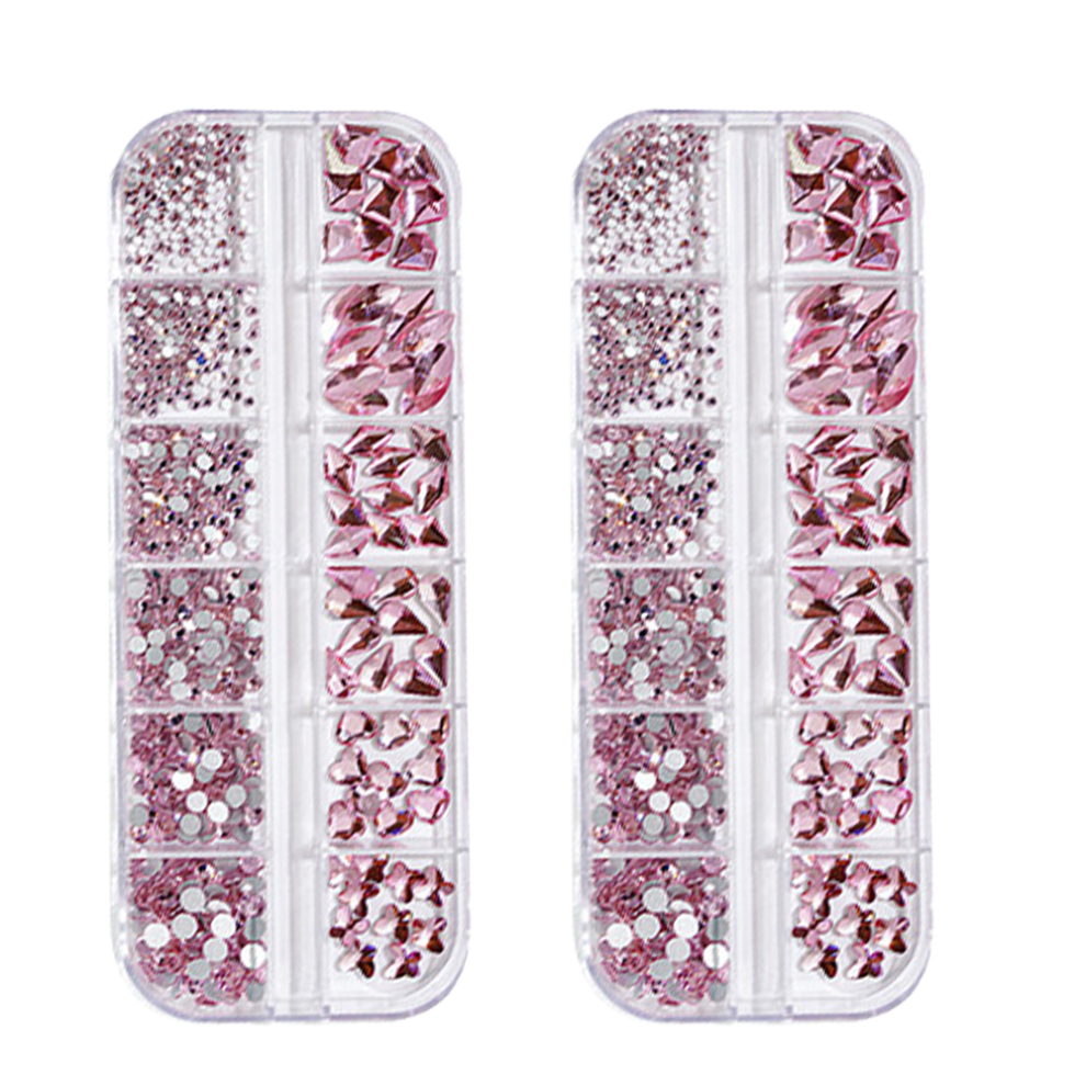 Sparkling Nail Art, Multi Shape Size Crystal Colorful Rhinestones For Bling Decoration And Diy Projects For Halloween Parties For Nightclubs