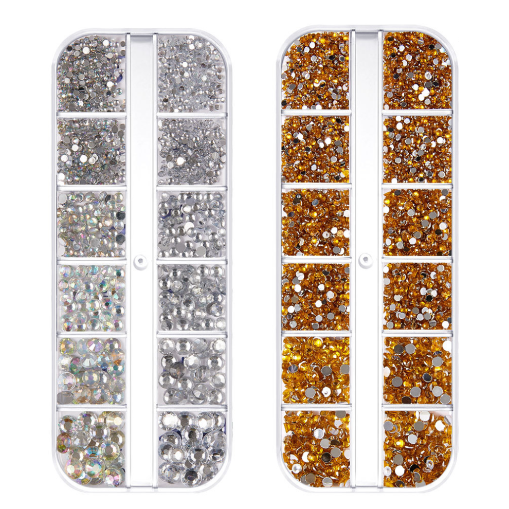 Artisan's Delight: Multi-faceted Sides, Rhinestones for Craft, Quality Glass Material, Easy Application, Ideal for Personalized Creations, Nail Art D