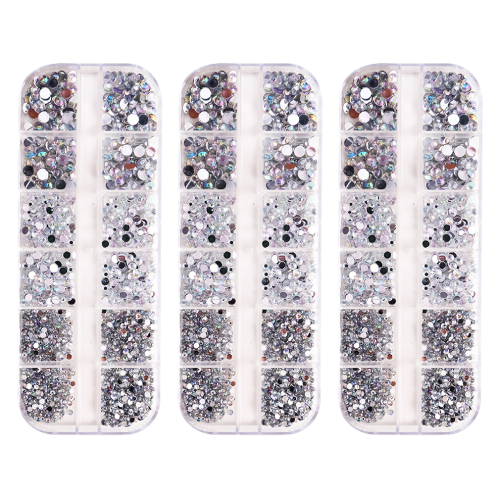 Premier Rhinestone Set for Unmatched Quality: Crystal Shine Rhinestones, Ideal for Enhancing Nail Art and DIY Crafts with Exquisite Styles