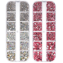 Kreatives Bastelzubehör, Strasssteine zum Basteln, flache Kristall-Strasssteine, Nagelkunstbedarf, Regenbogen-Edelsteine, ideal zum Verschönern