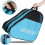 Ice Skating Bag with Large Capacity, Adjustable Shoulder Strap, Three Compartments, Blue 4