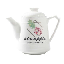 Large Capacity 1200ML Ceramic Teapot and Iced Tea Pitcher for Hot and Cold Beverages