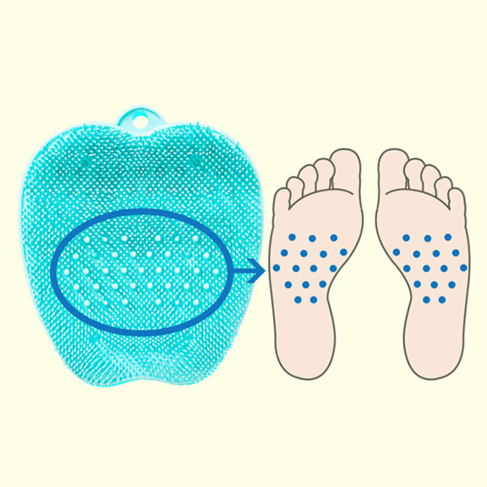 Shower Foot Scrubber Brush Cleaner Massage Mat 28x24.5cm