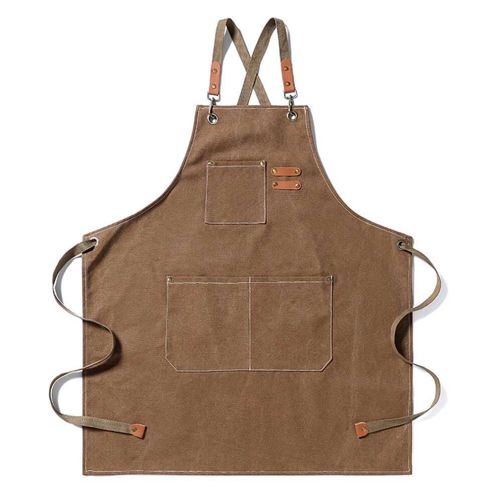 Heavy Duty Work Apron, Waterproof Hairdressing Apron With Secure Storage Compartment, Adjustable Kitchen Cooking Aprons For Professional Chefs Artist 9049227549948