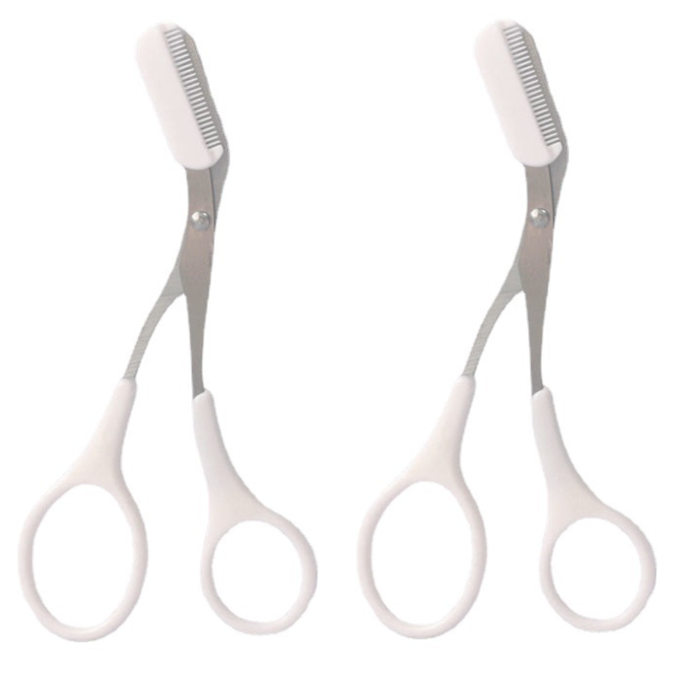 Professional Eyebrow Trimmer Scissors, Stainless Steel Blades With Detachable Comb For Customized Grooming For Halloween Parties For Nightclubs