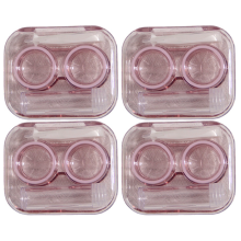 Contact Lens Care Kit, Durable Plastic Material Vibrant Colors, Transparent Box for Easy Visual Identification, Leak-Proof Design, Portable for