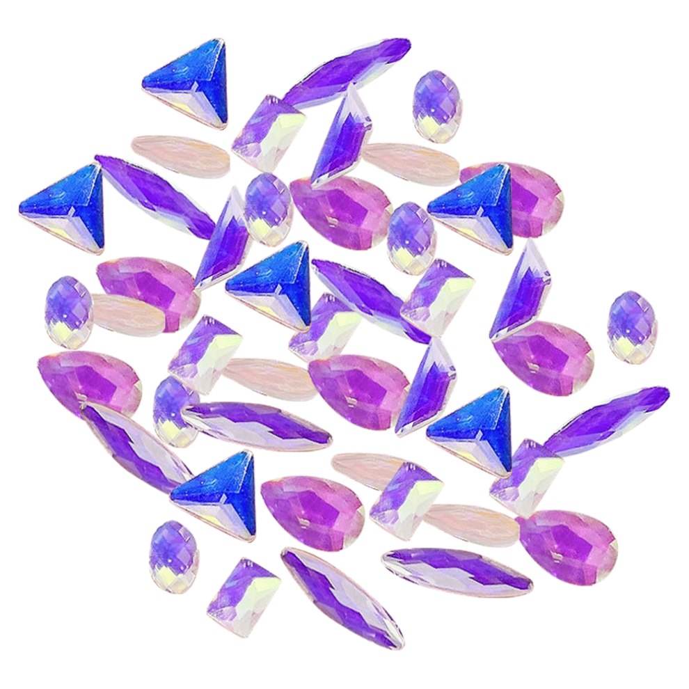 Unleash Your Creative Side With Crystal Nail Gems, Multi Shapes Mix For Stunning Nail Art Brilliance For Halloween Parties For Nightclubs