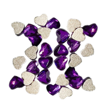 Innovative Valentinstagsdekoration, wunderschön geschliffene Facetten zum Basteln, Strasssteine zum Dekorieren, ideal für Gastgeschenke, den