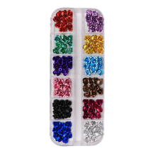 Creative Rhinestone Kit, Multi Shape Nail Gems Glitter Nail Diamonds for Kawaii Nail Crafts, DIY Nail Art Acrylic Nail Rhinestones Flatback Gems Irid
