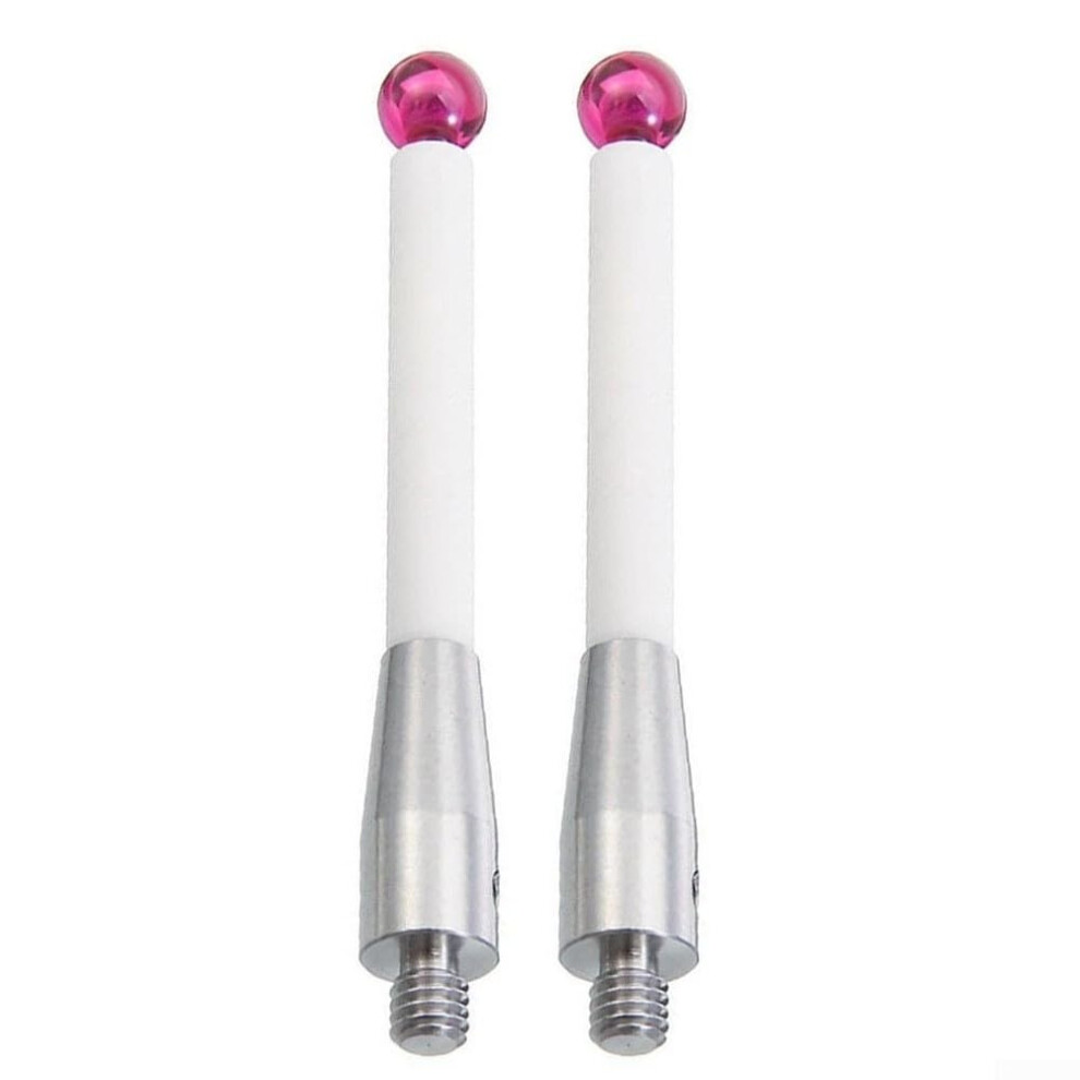 Cmm Touch Probe Stem, 6Mm Ball Tip, 50Mm Length, Stainless Steel, Threaded Handle, Cnc Inspection, 2 Pcs 9199774628556