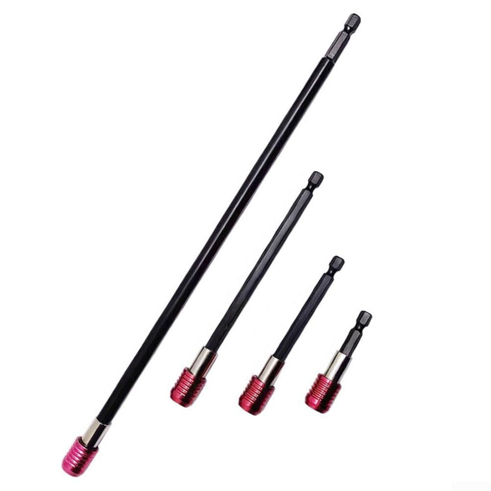 Magnetic Bit Extension 14Inch For Drills And Screwdrivers, Quickchange, 4Piece Set For Fast Bit Swaps 9187378885956