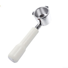 9335 Style Bottomless Portafilter for Espresso Machine with Stainless Steel Handle Black White