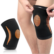 XL Knee Compression Sleeve with Breathable Fabric and Impact Protection for Running Volleyball Yoga