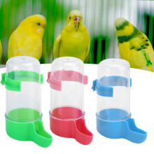 Birds Automatic Feeding & Drinking Dispenser 3Sets 0.5L Capacity Parrot Waterer