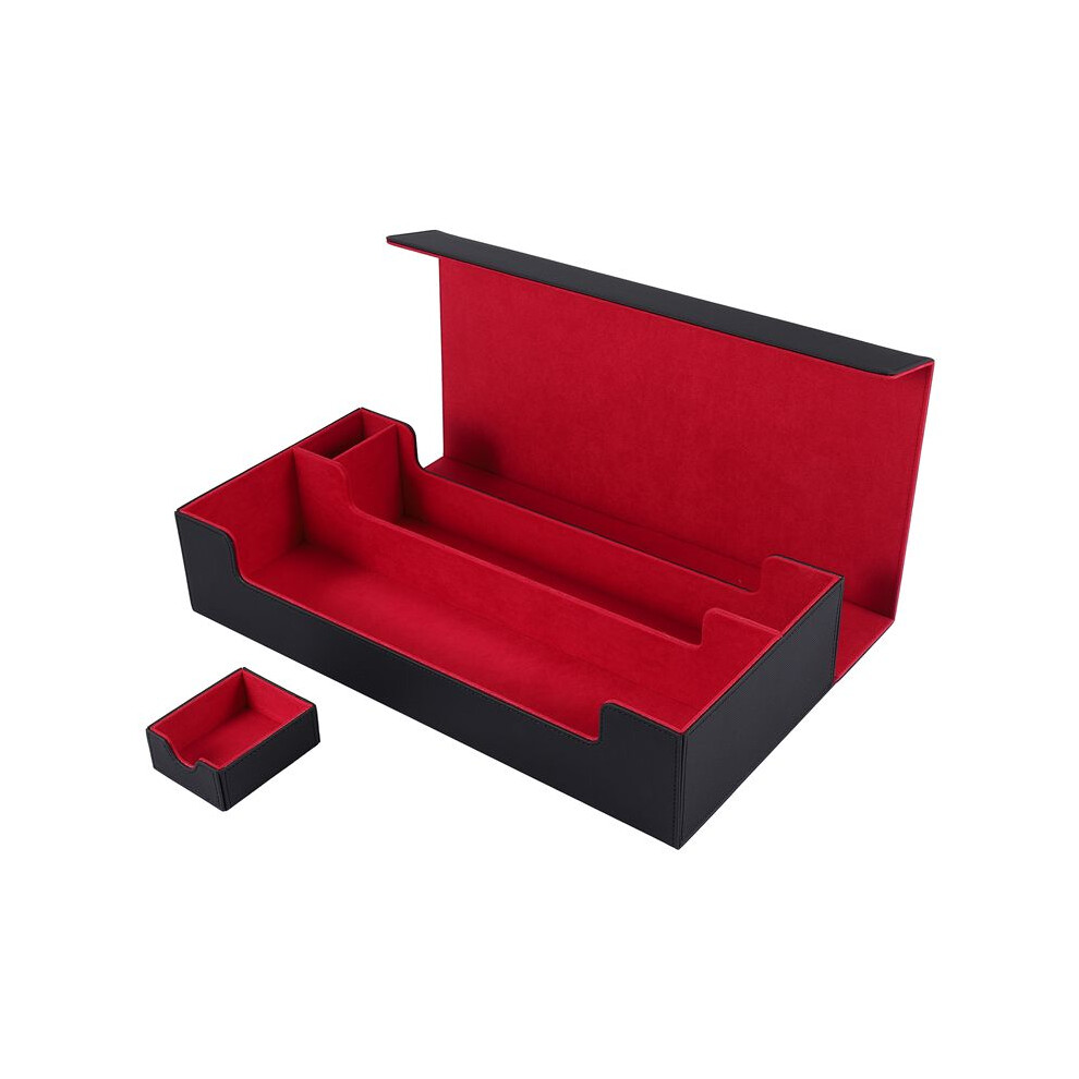 Card Deck Boxes Holds 550+ For Deck Box Commander For Card Storage Box Magnetic Trading Cards Guard Box Black 6032338616695