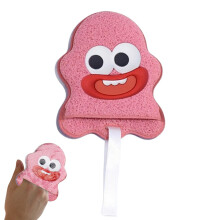 Reusable Facial Cleansing Sponge Glove for Sensitive Skin Cute Animal Face Scrub Pad Deep Cleaning