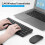 2.4G Wireless Keyboard Mouse Combo, Slim Black, 64 Keys, Adjustable DPI 2