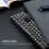 2.4G Wireless Keyboard Mouse Combo, Slim Black, 64 Keys, Adjustable DPI 7