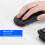 2.4G Wireless Keyboard Mouse Combo, Slim Black, 64 Keys, Adjustable DPI 6