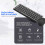 2.4G Wireless Keyboard Mouse Combo, Slim Black, 64 Keys, Adjustable DPI 5