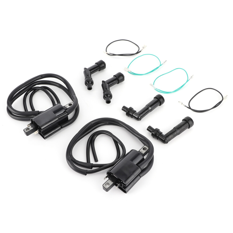 Ignition Coil Spark Plug Cap Set For Honda Cb350f Cb400f Cb500 Cb550 30510333013 3361379477488