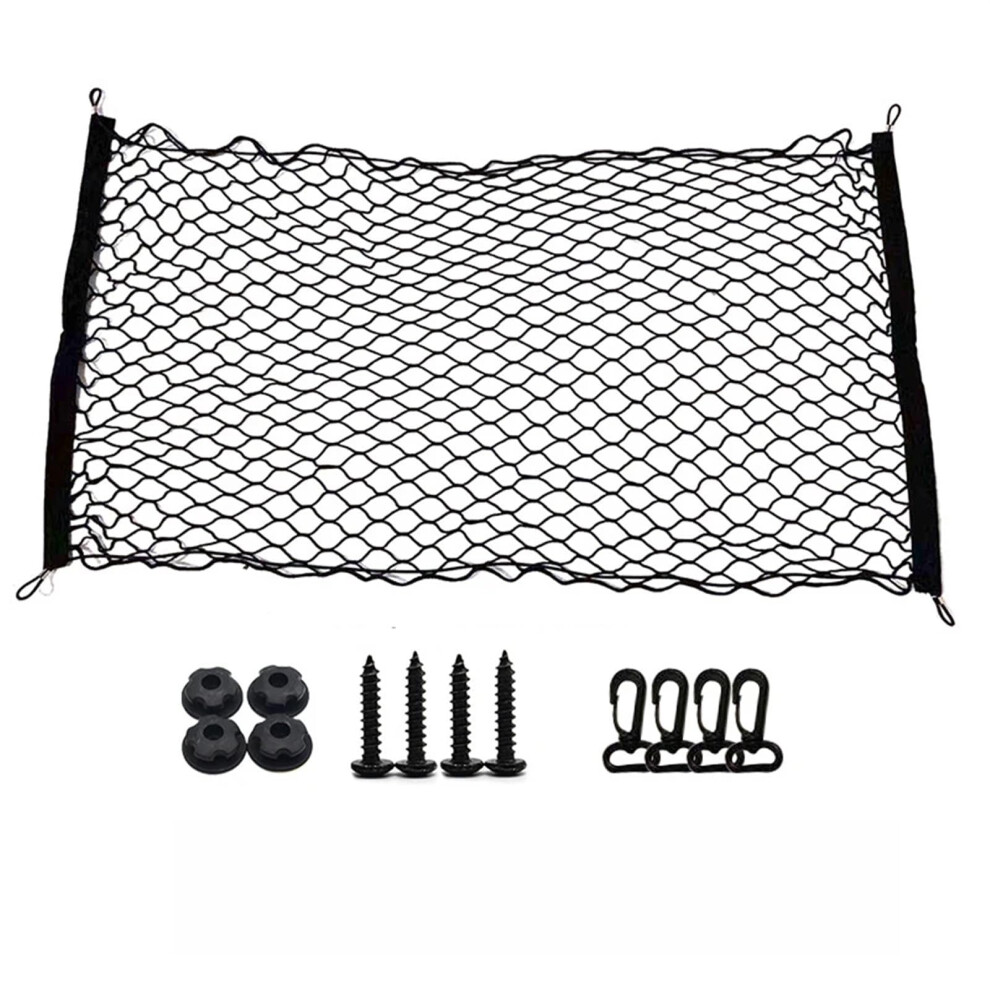 Car Trunk Cargo Net Universal Nylon Double Layer Elastic Luggage Holder Boot Organizer 110X60cm 9199774631600