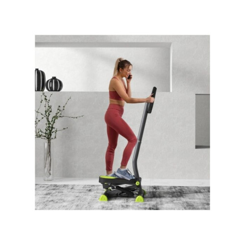 HOMCOM Twister Stepper, Step Machine with Adjustable Resistance, LCD Screen - Grey 1