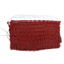 Badminton Net Portable, Foldable Red Strength Mesh for Garden, Yard and Hall; Tennis and Volleyball Net
