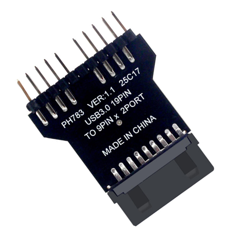 Usb 3.0 To Usb 2.0 Adapter 19 Pin To Dual 9 Pin Motherboard Header Splitter For Pc Expansion 9044945668261