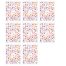 Adesivi per nail art dai colori estivi variegati, facili da applicare, autoadesivi, materiale sicuro, ampio utilizzo, resistenti allo sbiadimento,