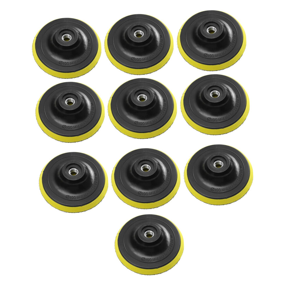 10Pcs Polishing Pad For Car And Motorcycle, Angle Grinder Sanding Disc With Hook And Loop 9094768881842