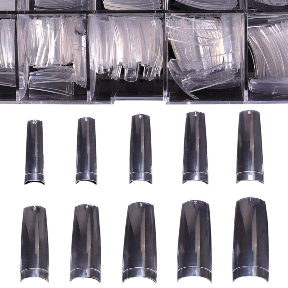 False Nail Tips for Elegant Nail Art, Coffin Shape with Easy Application, Ideal for Salon Professionals and Home DIY Enthusiasts For Nightclubs