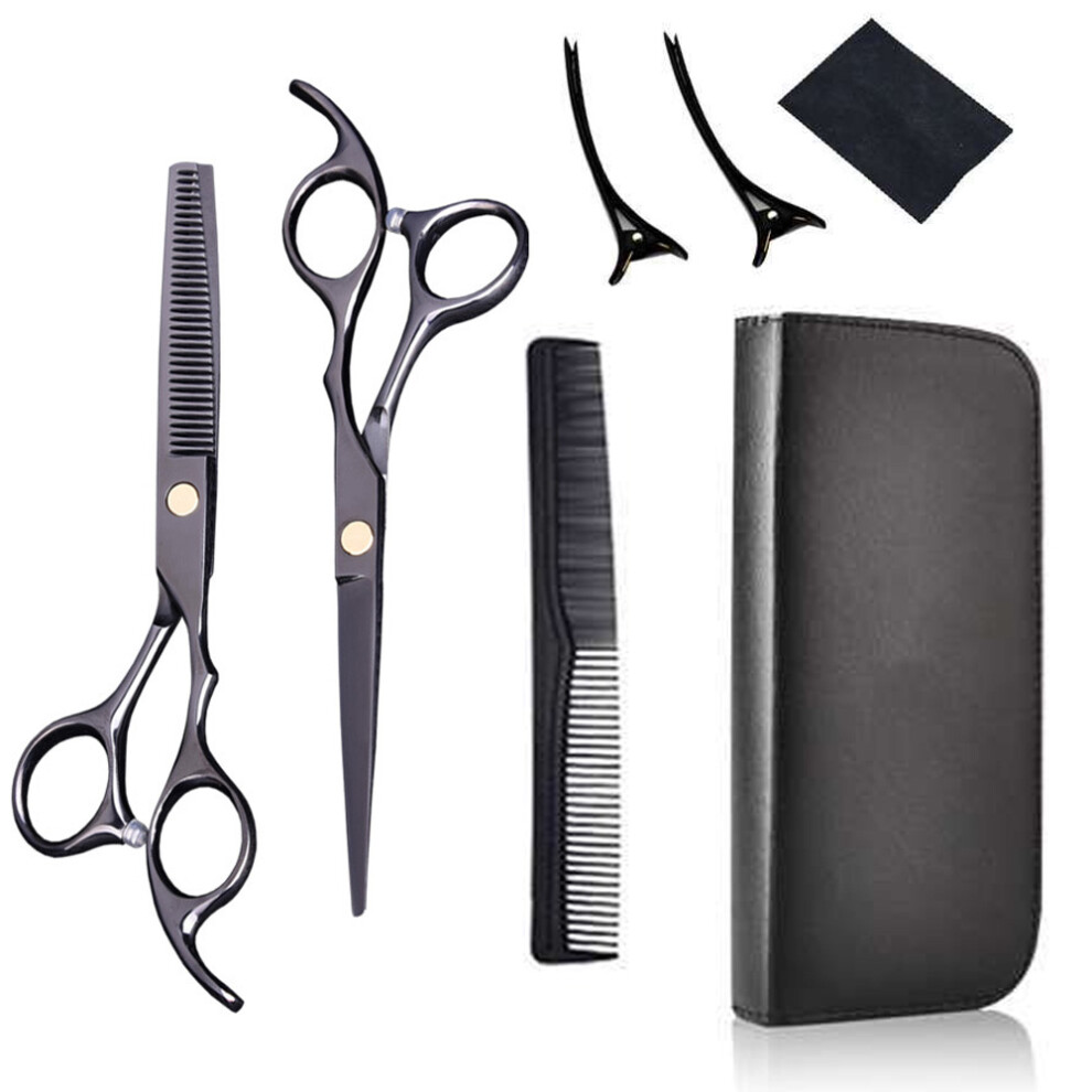 Essential Hairdressing Tools For Salon-Quality Results, Including Thinning Scissors With Razor Sharp Blades And Ergonomic Design, Suitable For Home A
