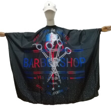 Capa profissional para corte de cabelo em salão, capa de barbeiro com circunferência do pescoço ajustável, capa de cabeleireiro reutilizável com