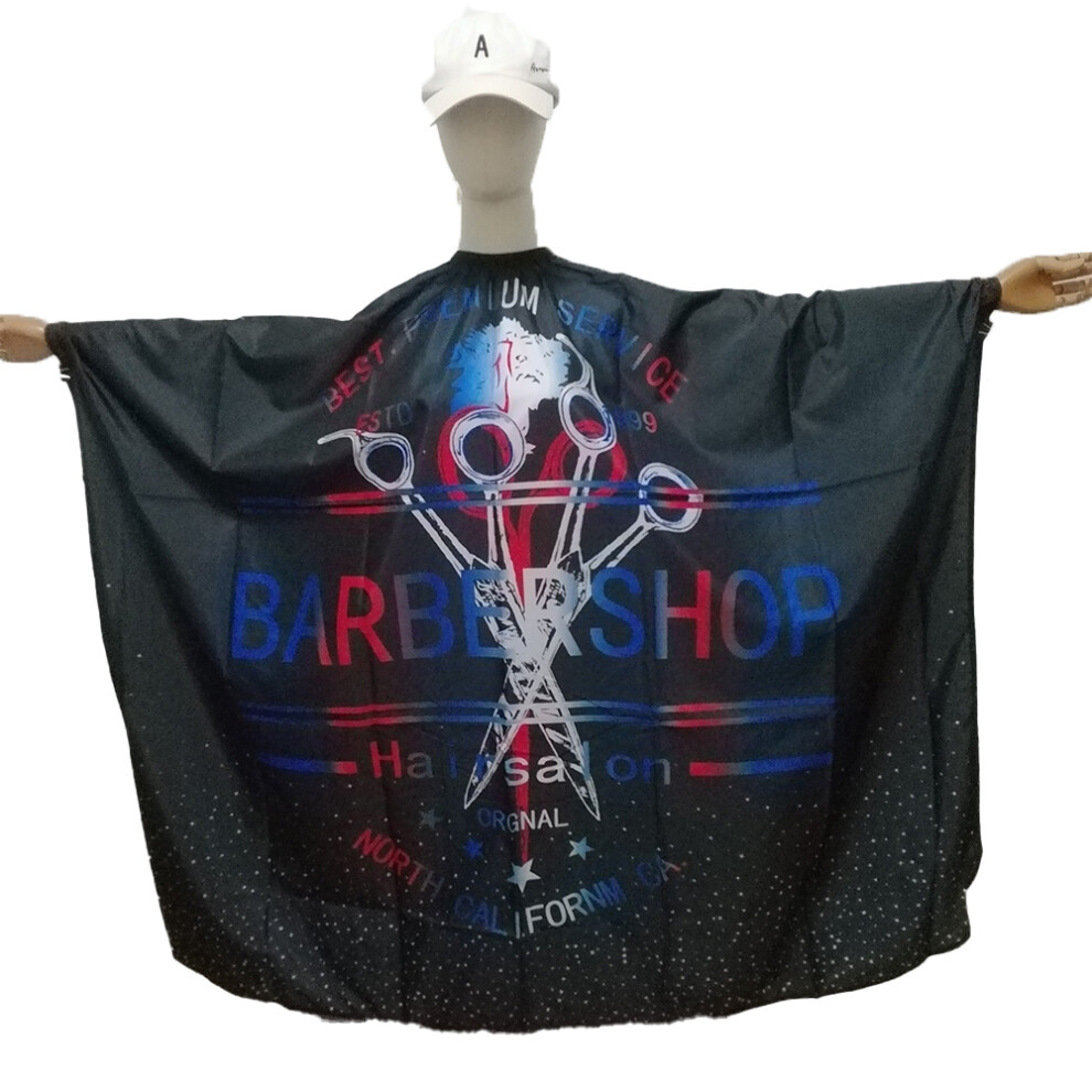 Professional Salon Cutting Cape for Hair Stylists, Barber Cape with Adjustable Neck Circumference, Reusable Hairdressing Cape Featuring Waterproof Pr