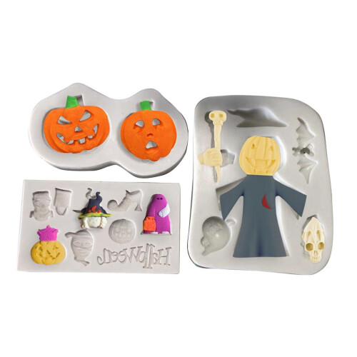 Δημιουργικά καλούπια σιλικόνης για το Halloween, καλούπια διακόσμησης σοκολάτας για