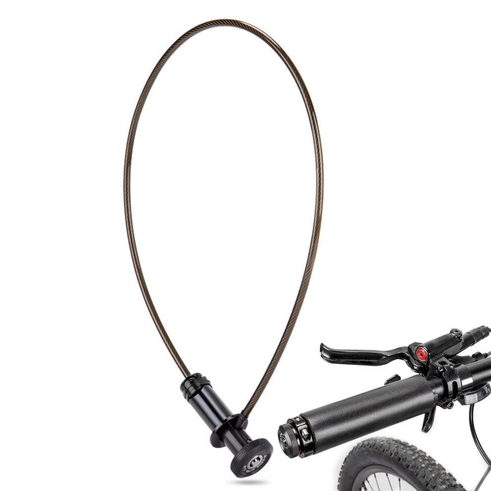 Cycle Lock With Key, Hidden Cable Lock, Antitheft Security Chain For Motorcycles And Scooters, Portable, Black 9199774633062