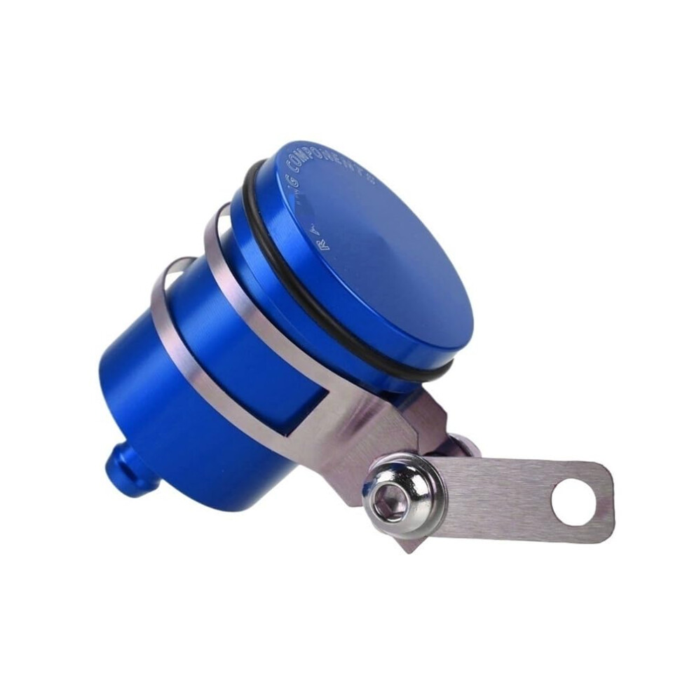 Motorcycle Brake Fluid Reservoir And Clutch Tank, Universal Cnc Aluminum With Leakproof Seal, Blue 9094768882153