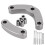 Engine Side Protector Frame Kit, Power Steering Pump Bracket Compatible with SBC Engines, Adjustable Crash Pad for Frame and Engine Case Protection, 1
