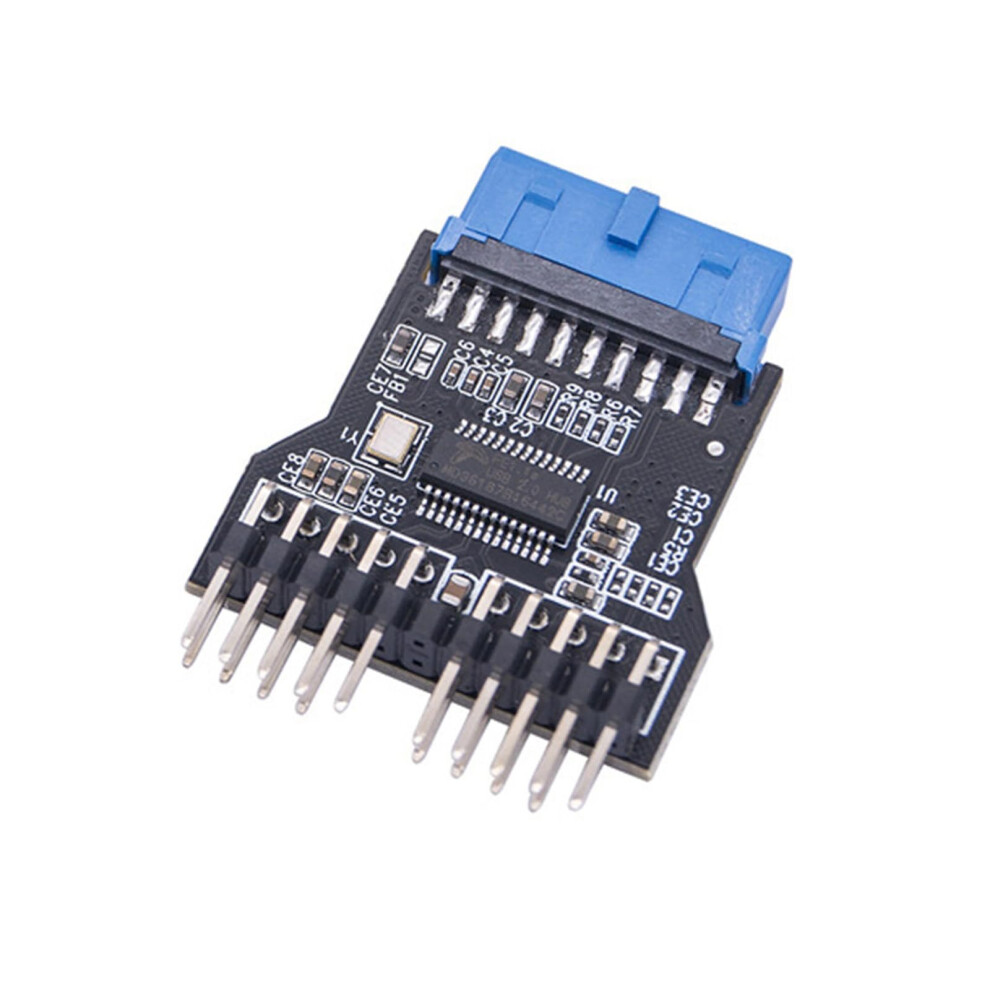 Usb 2.0 19Pin To Dual 9Pin Female Splitter Adapter For Pc Motherboard Expansion Integration 9044945852714
