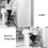 Foot Stool Folding Step Stool Ladder Stool Lightweight MultiPurpose Home Kitchen Stool Black 3
