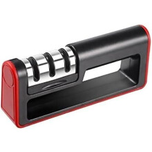 Professional Knife Sharpener with Ergonomic NonSlip Grip and Quick Sharpening Slots for Kitchen