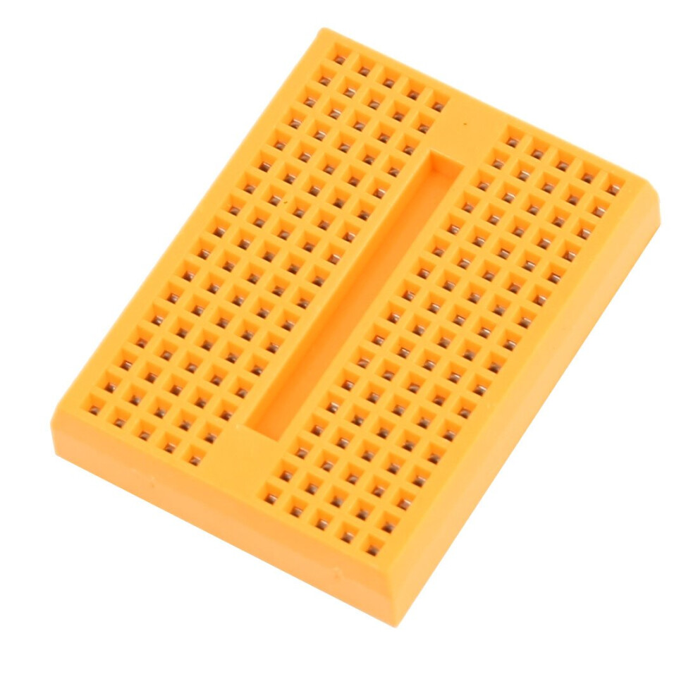 Solderless Mini Yellow Breadboard 170 Tie Points For Easy Electronics Prototyping 46X35mm 9094768882382