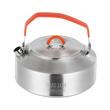 1L Camping Kettle Portable Stainless Steel Travel Teapot For Gas Stove, Solenoid Stove, Electric Ceramic Burners