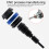 Aluminum CNC Motorcycle Falling Protector Bar 165mm Blue Universal 4